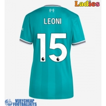 Liverpool Giovanni Leoni #15 Replica Third Shirt Ladies 2025-26 Short Sleeve